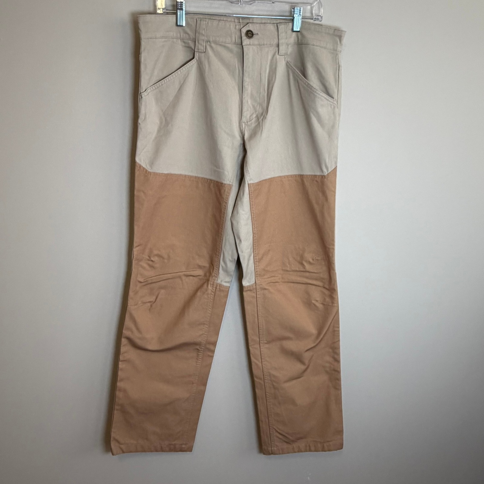Orvis Missouri Breaks Field Briarpants Khaki Brown Hunting Canvas 34w 32l